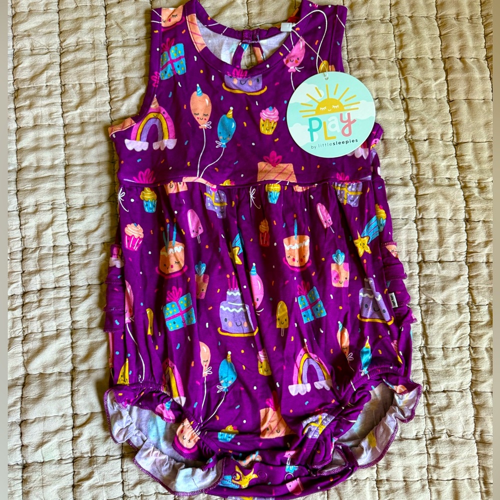 Birthday Little Sleepies Bubble 12-18 m